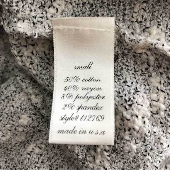 Blue Rain Cream Marled Knit Sweater With Dolman Sleeves Small - Picture 8 of 9